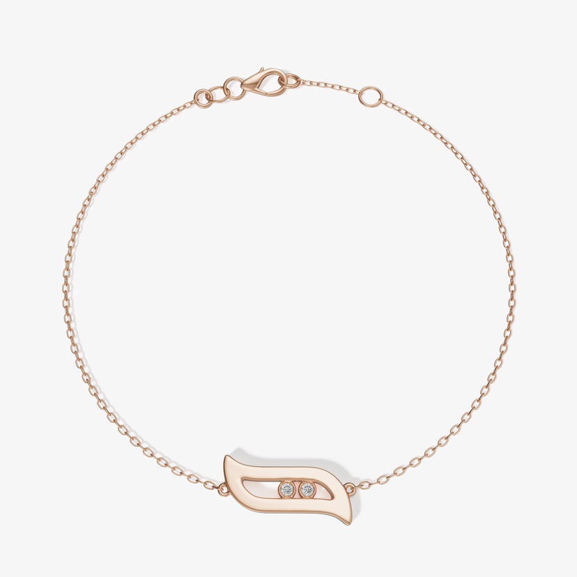 Brilliance 18k Rose Gold And Diamond Bracelet