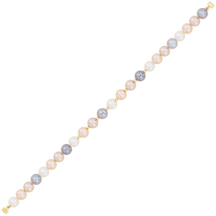OGL Pearl Bracelet in 18K Yellow Gold