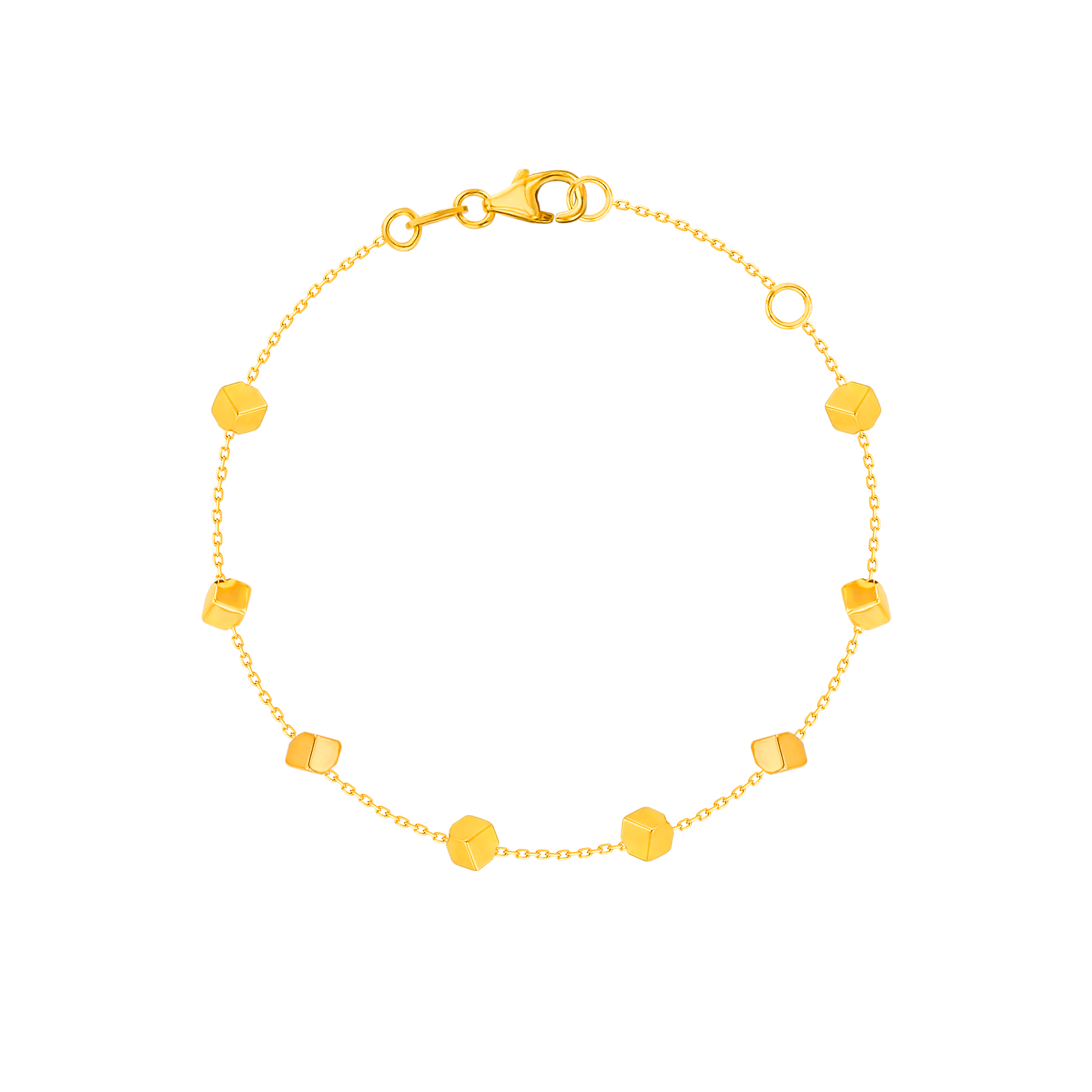 Cubes Bracelet 18k Yellow Gold