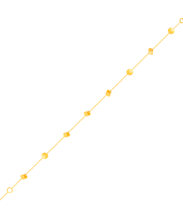 Cubes-1 Bracelet in 18K Yellow Gold