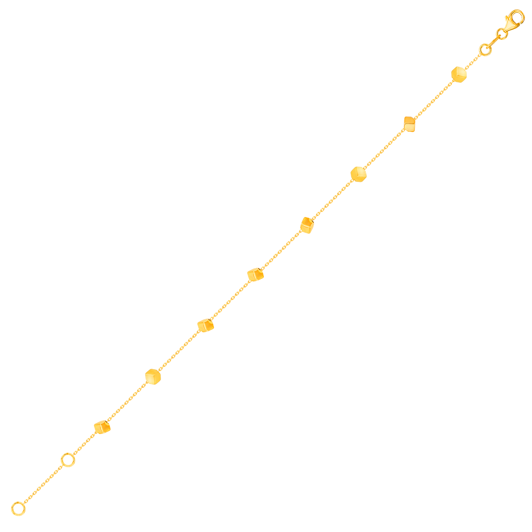 Cubes Bracelet 18k Yellow Gold