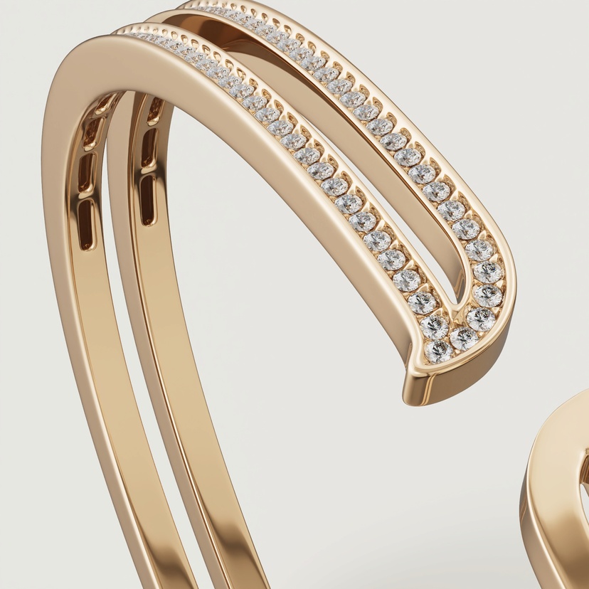 Eternal 18k Yellow Gold Diamond Bangle