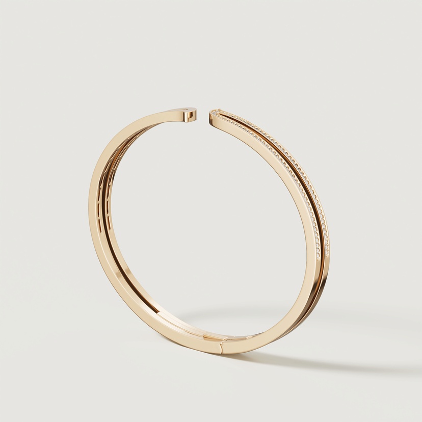Eternal 18k Yellow Gold Diamond Bangle