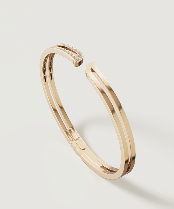 Eternal 18k Yellow Gold Diamond Bangle