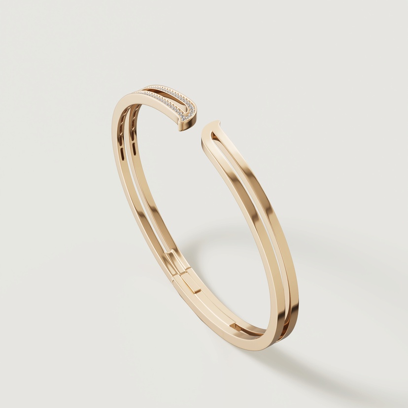 Eternal 18k Yellow Gold Diamond Bangle