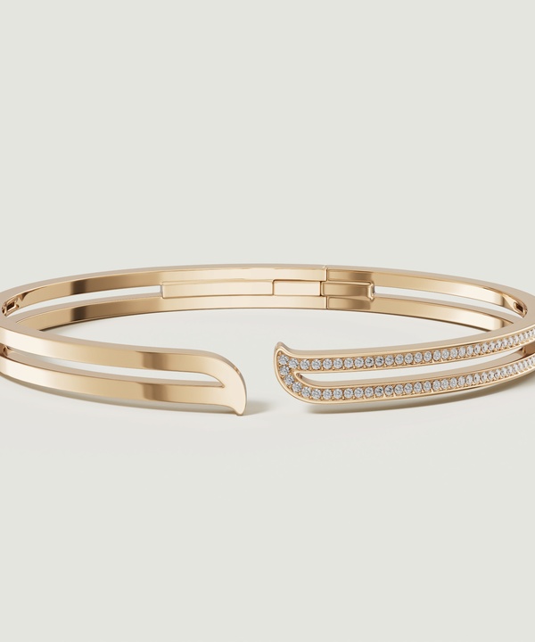 Eternal 18k Yellow Gold Diamond Bangle