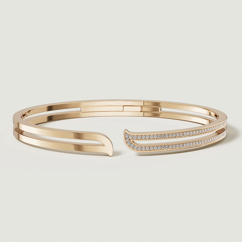 Eternal 18k Yellow Gold Diamond Bangle