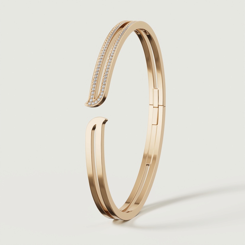 Eternal 18k Yellow Gold Diamond Bangle