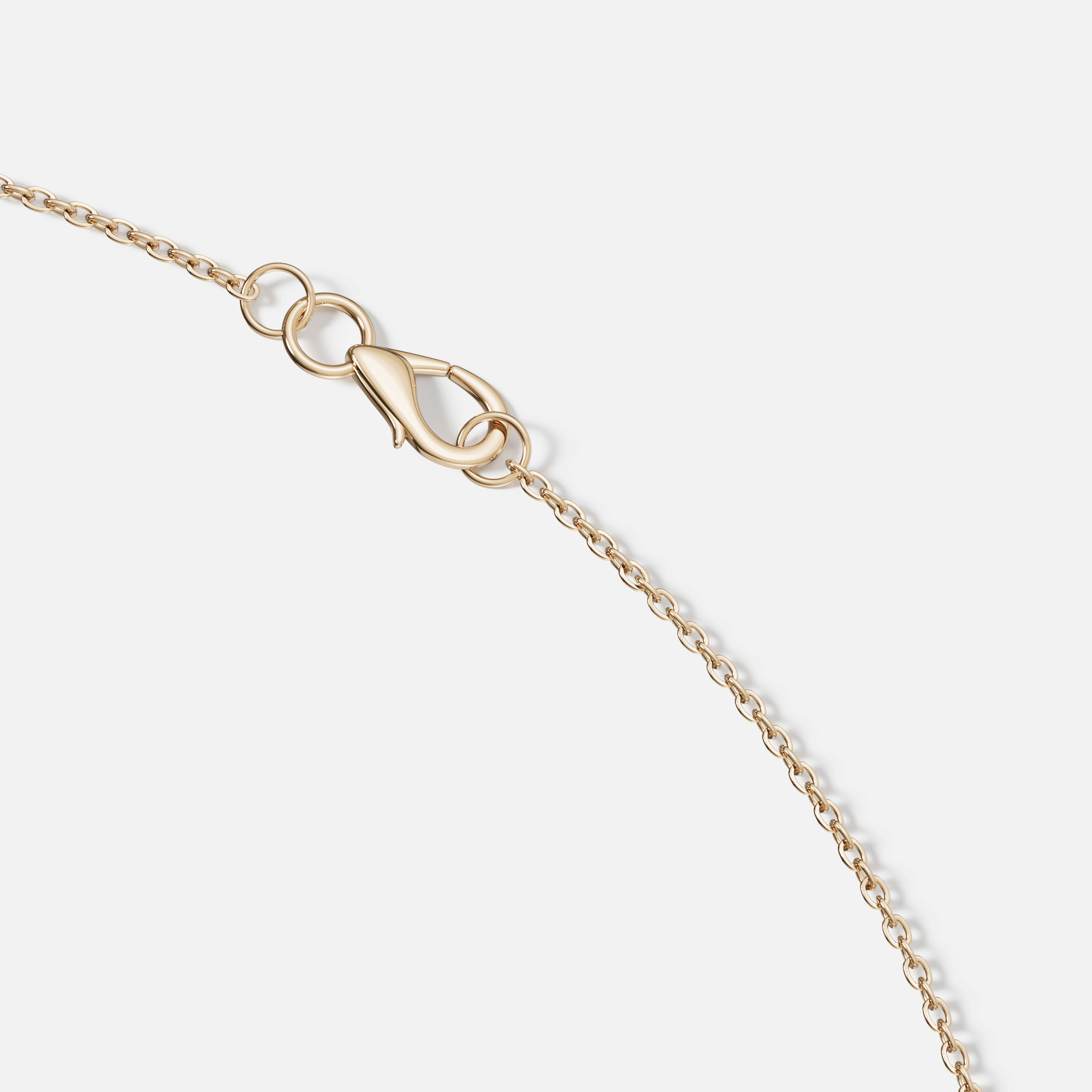 Qamar Layali 18K Yellow Gold Diamond And Mother Of Pearl Necklace