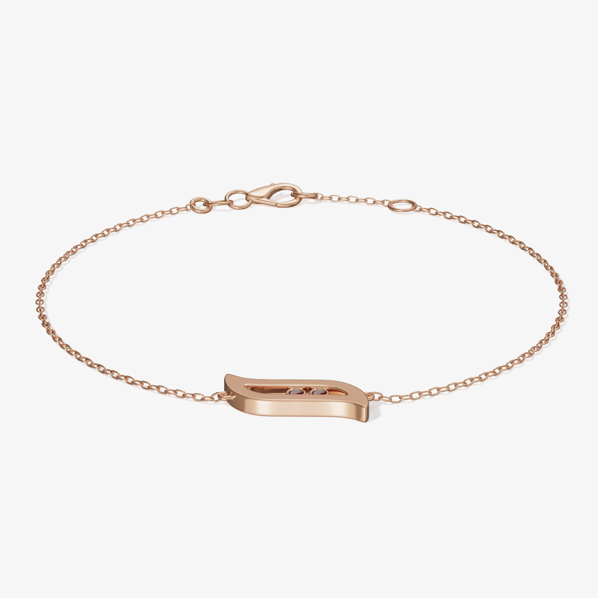 Brilliance 18k Rose Gold And Ruby Bracelet