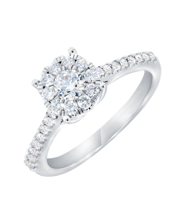 Onesixeight Timeless 18k White Gold Diamond Ring