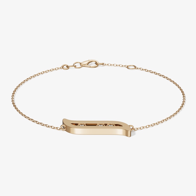 Brilliance 18k Yellow Gold And Diamond Bracelet