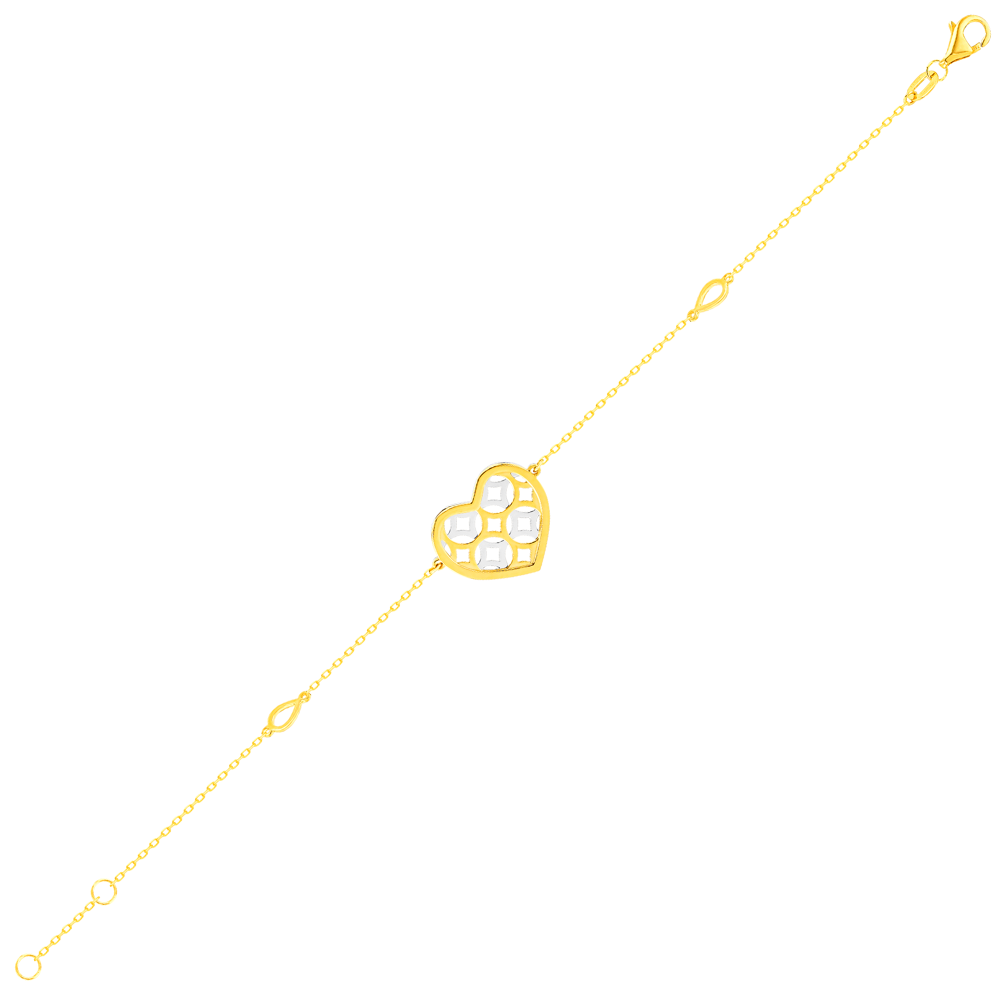 Al Qasr Bracelet In 18k Yellow And White Gold