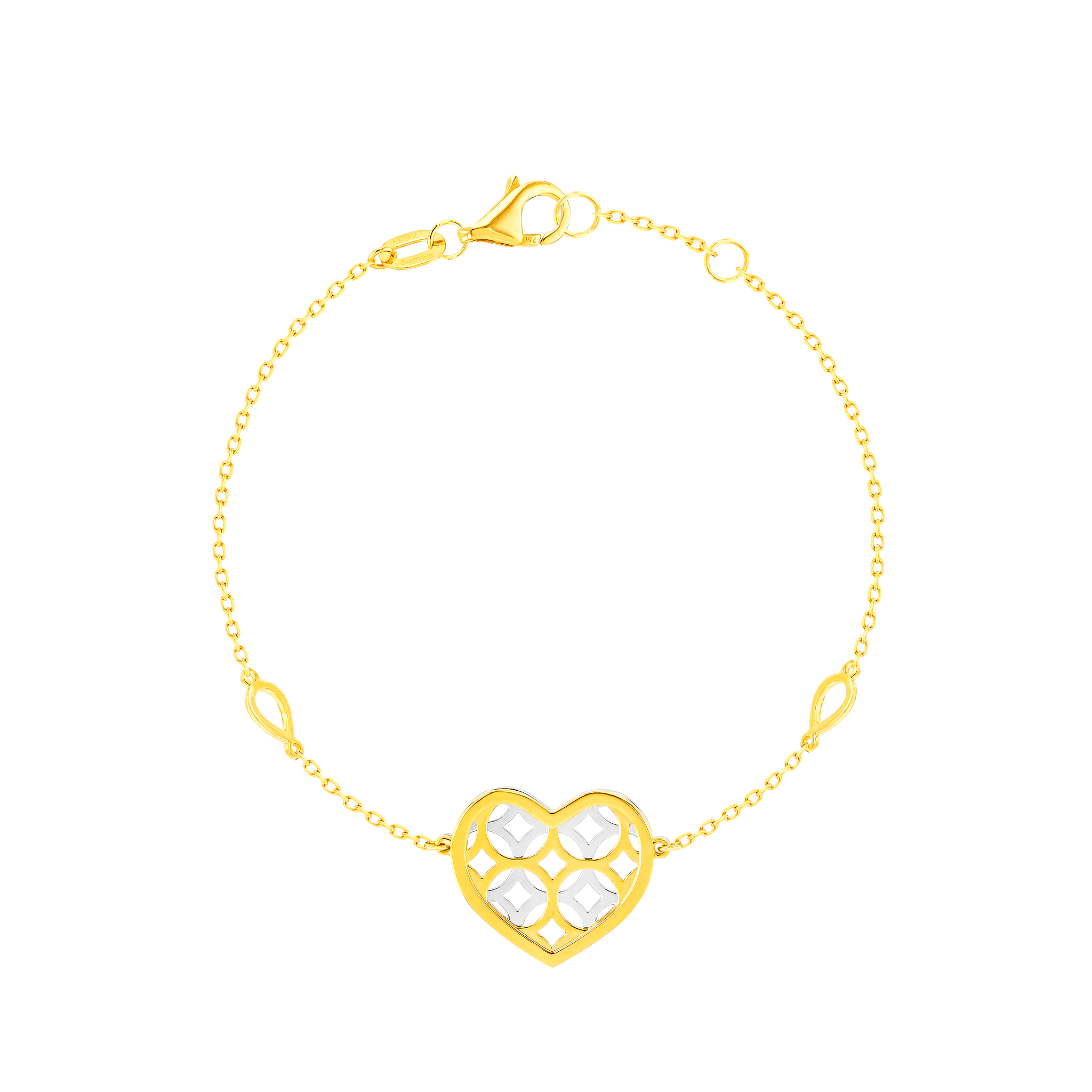 Al Qasr Bracelet In 18k Yellow And White Gold