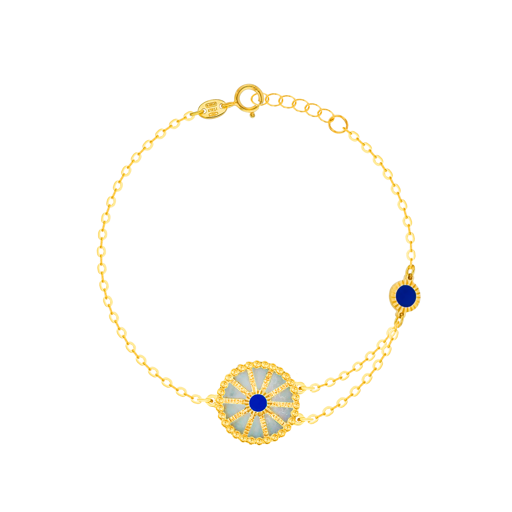 Dubai 18K Yellow Gold Mother Of Pearl Bracelet