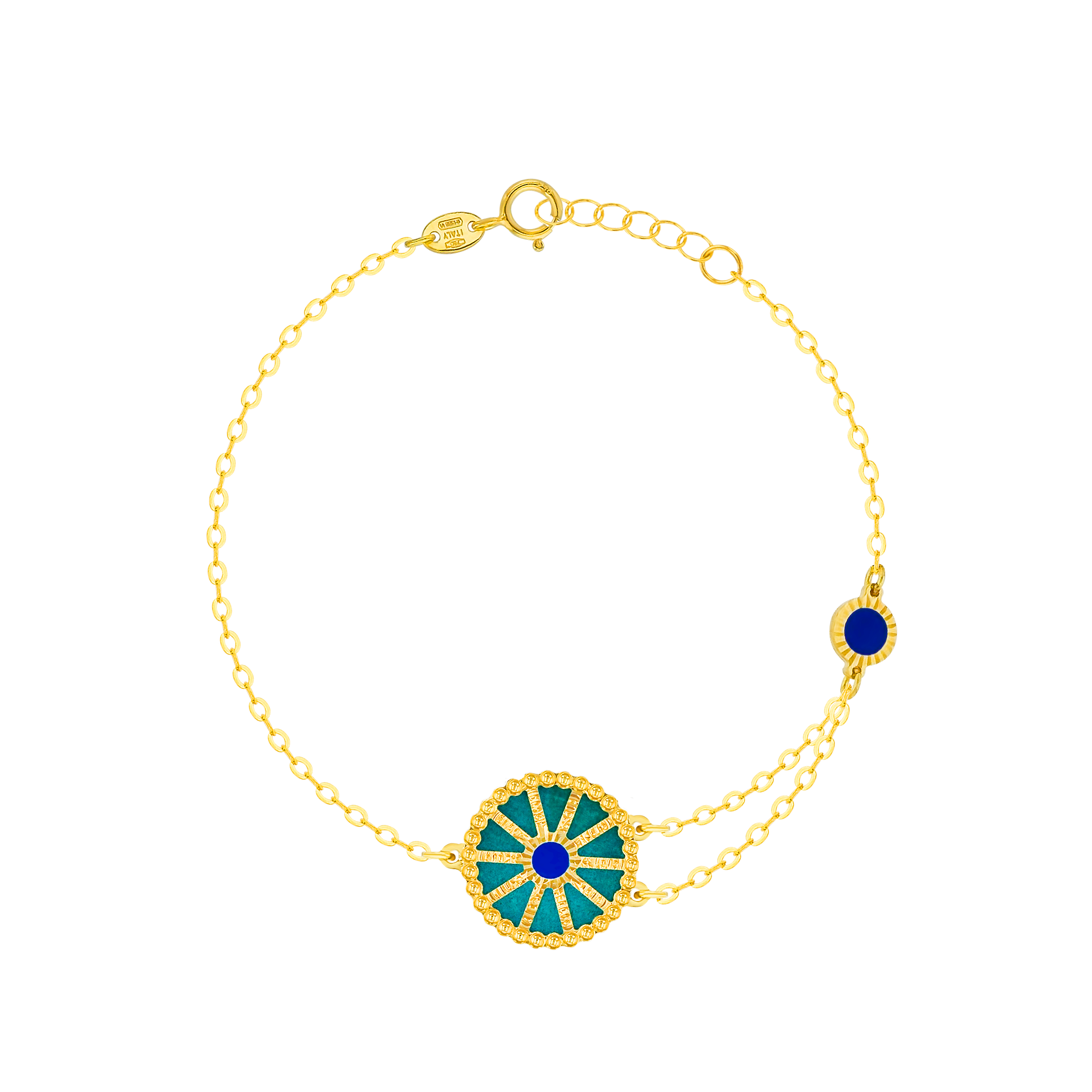 Dubai 18K Yellow Gold Mother Of Pearl Bracelet