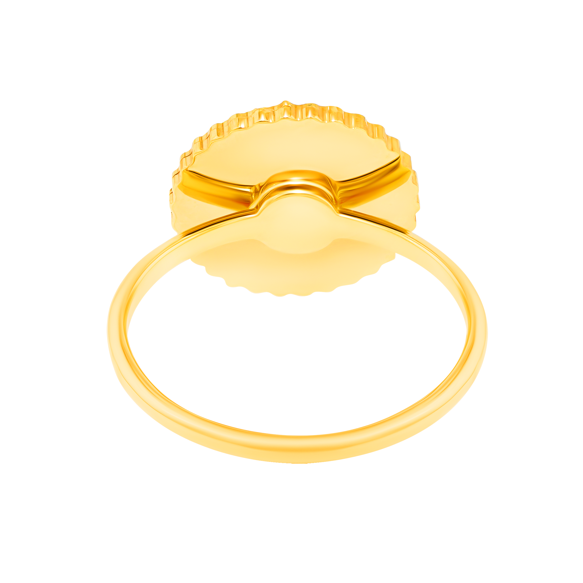 Dubai 18k Yellow Gold Mother Of Pearl Ring