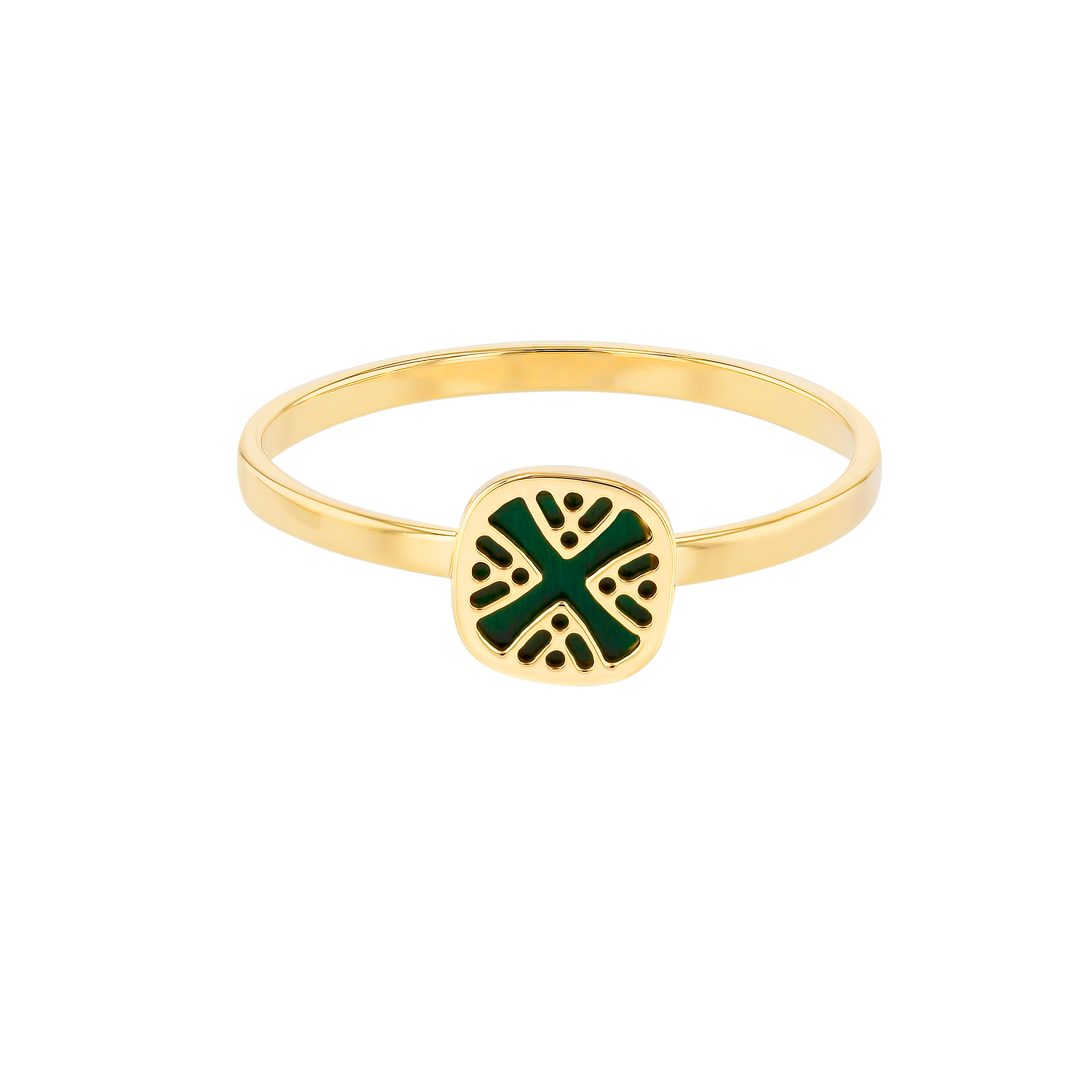 Granada Mother Of Pearl Ring in 18K Yellow Gold