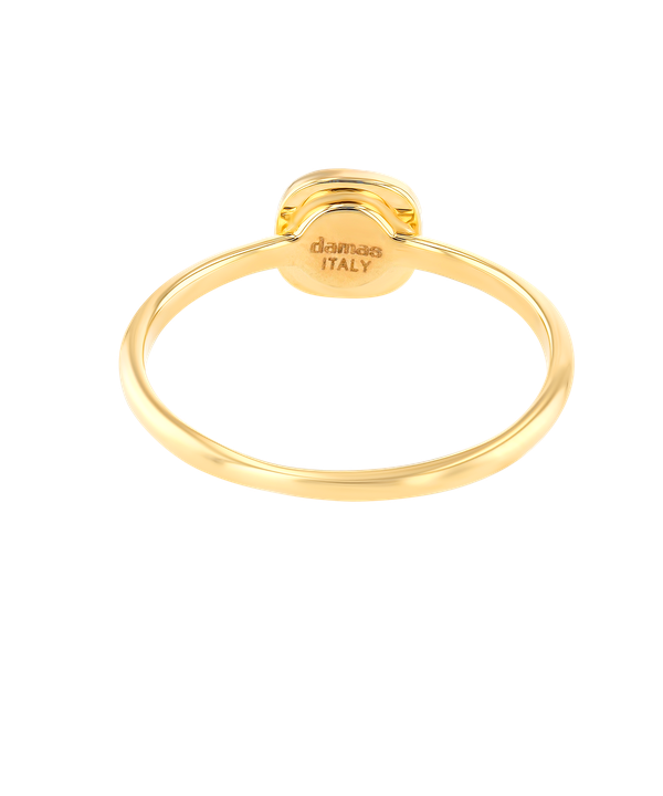 Alhambra Palace Mother Of Pearl Ring Small Square Motif In 18k Yellow Gold