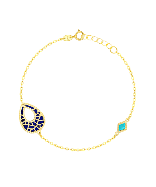 Maasai 18k Gold Mother Of Pearl Bracelet