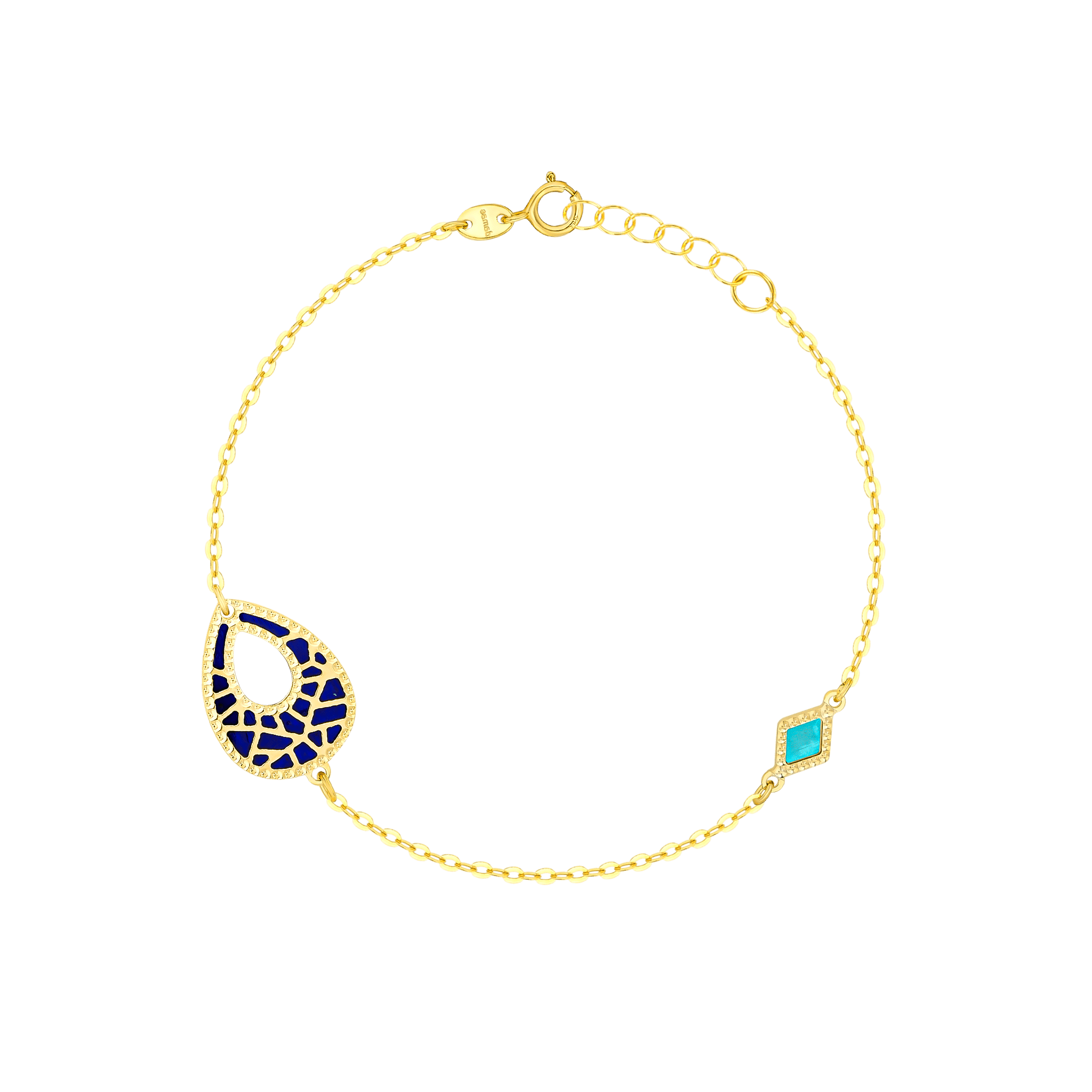 Maasai 18K Gold Mother Of Pearl Bracelet