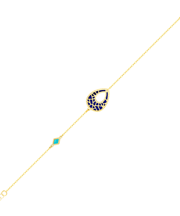 Maasai 18k Gold Mother Of Pearl Bracelet