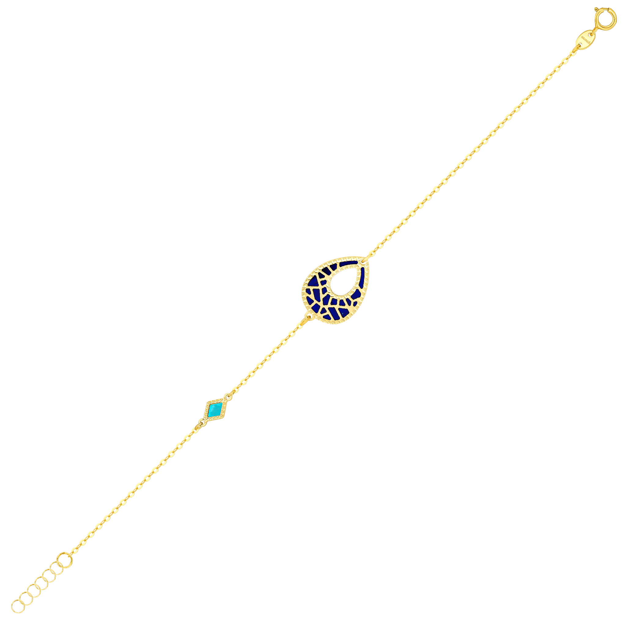 Maasai 18K Gold Mother Of Pearl Bracelet