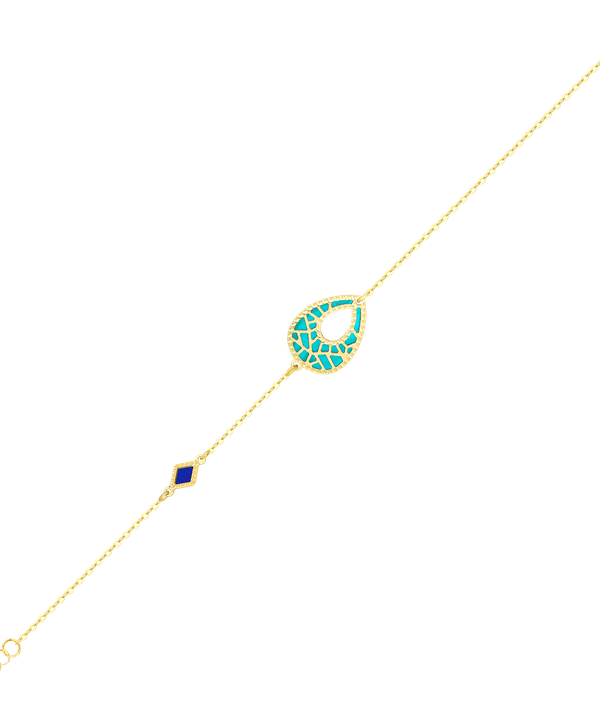 Maasai 18k Gold Mother Of Pearl Bracelet