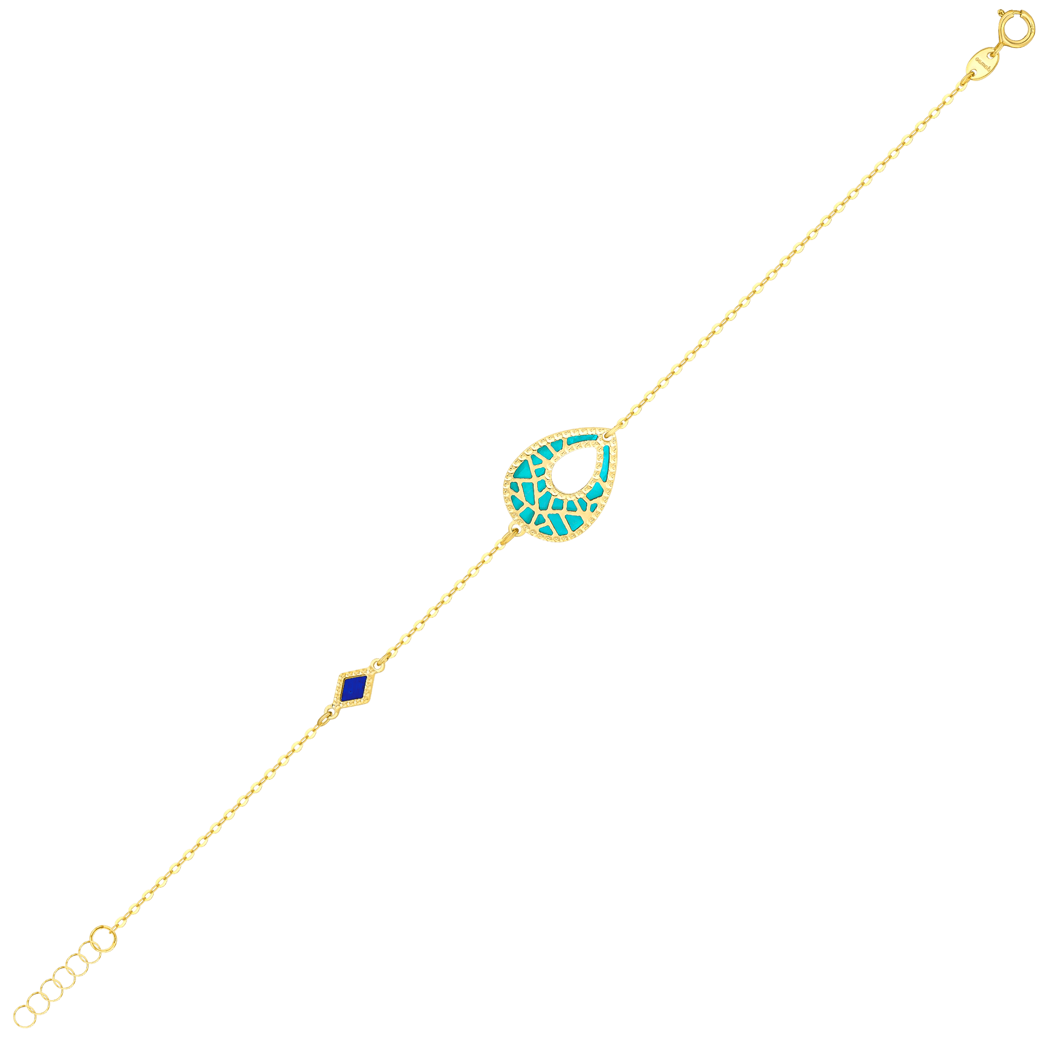 Maasai 18K Gold Mother Of Pearl Bracelet