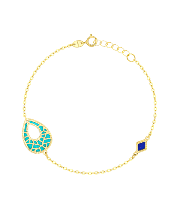 Maasai 18k Gold Mother Of Pearl Bracelet
