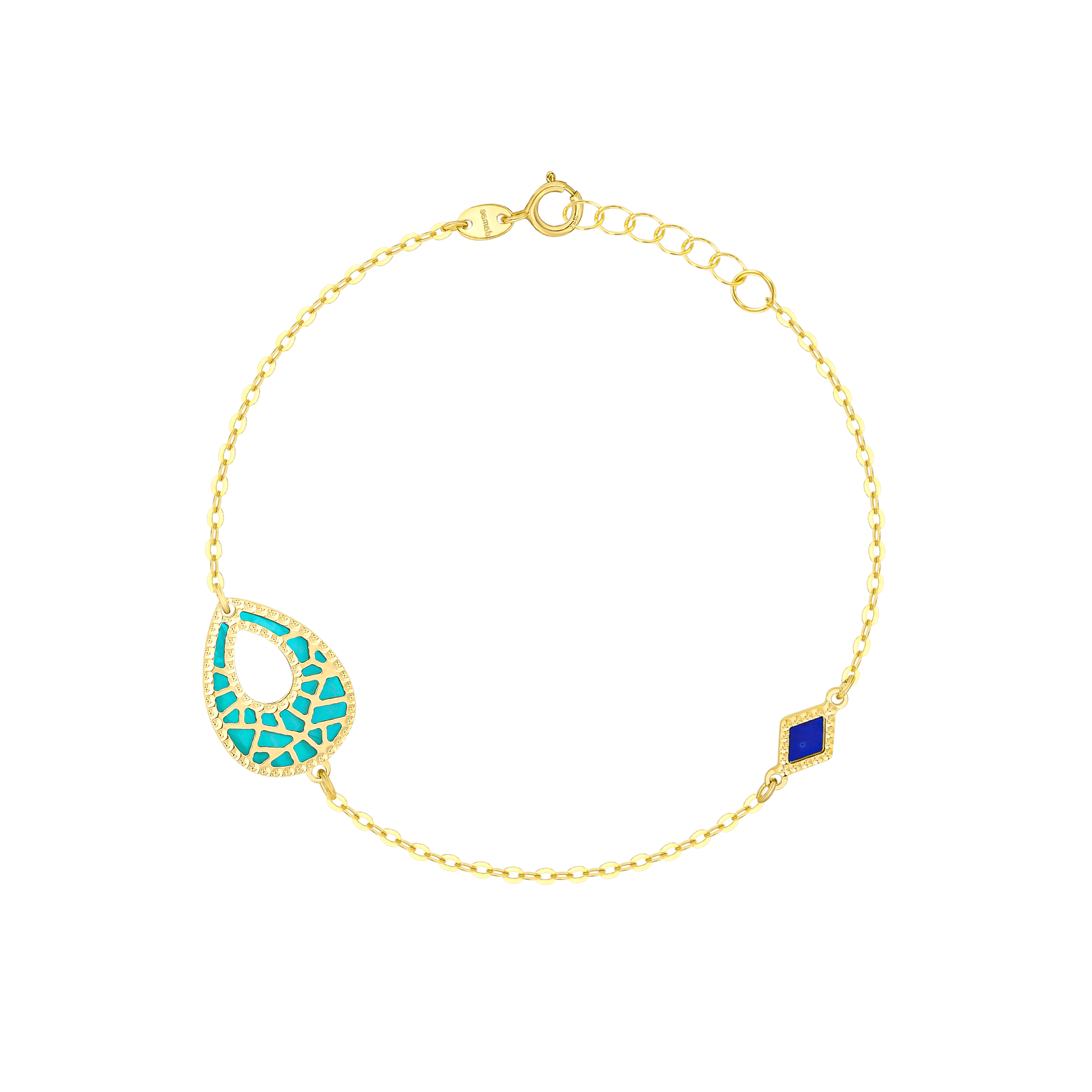 Maasai 18K Gold Mother Of Pearl Bracelet