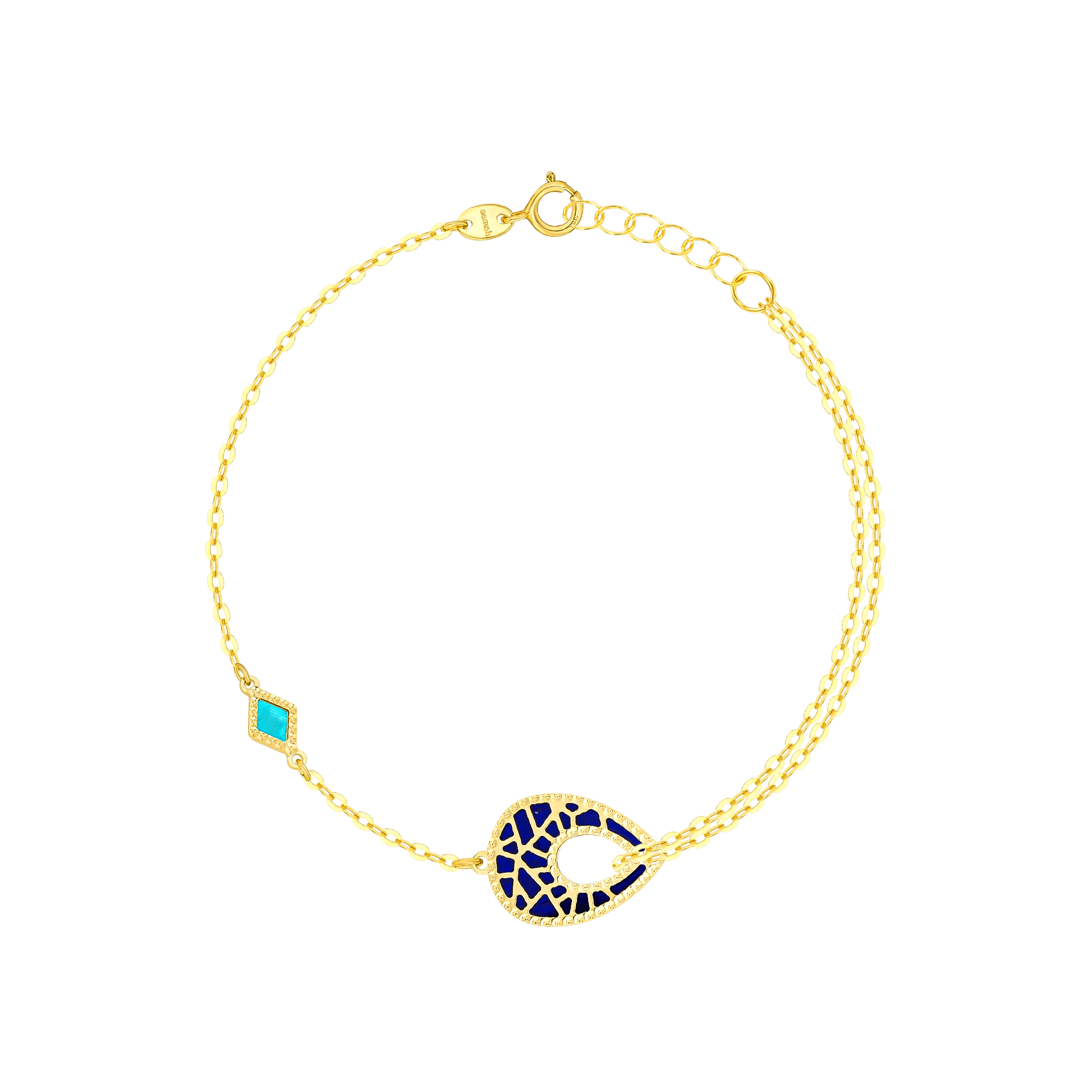 Maasai 18K Gold Mother Of Pearl Bracelet