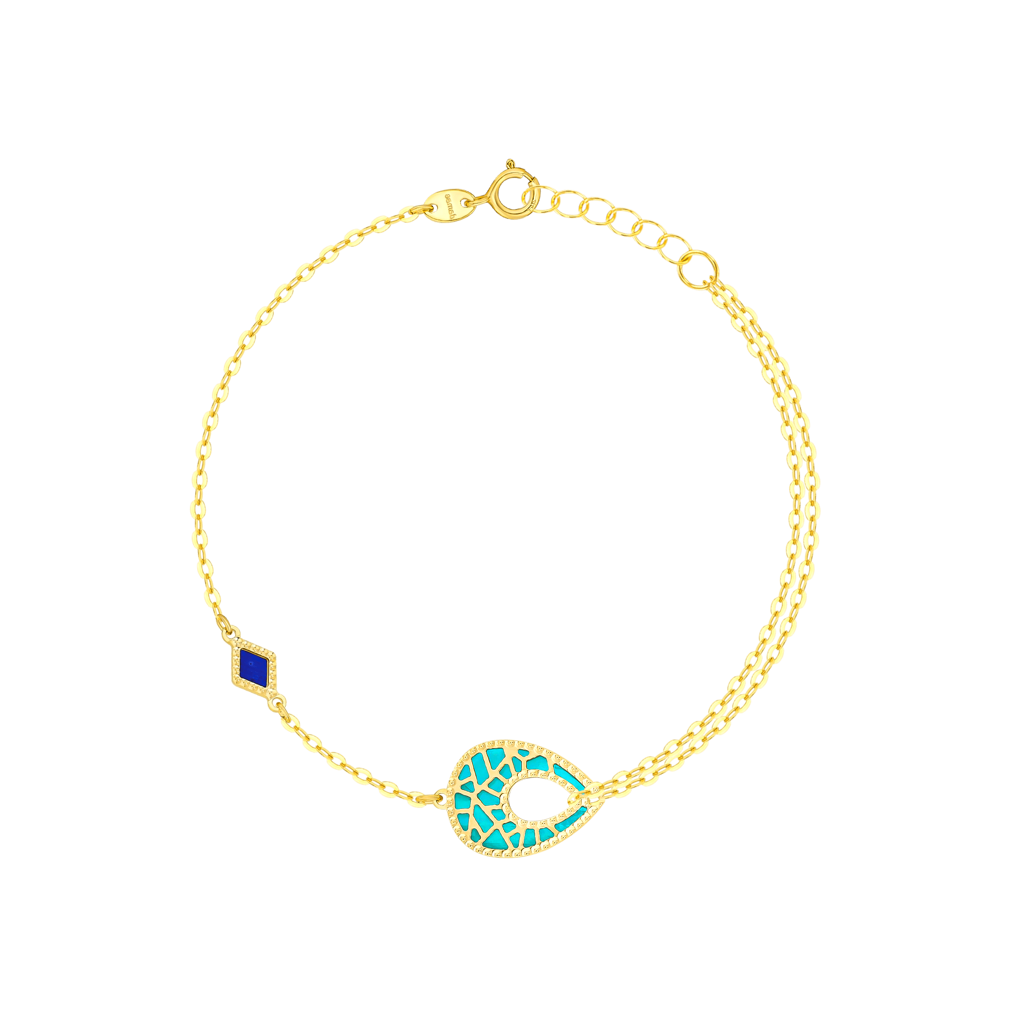Maasai 18K Gold Mother Of Pearl Bracelet