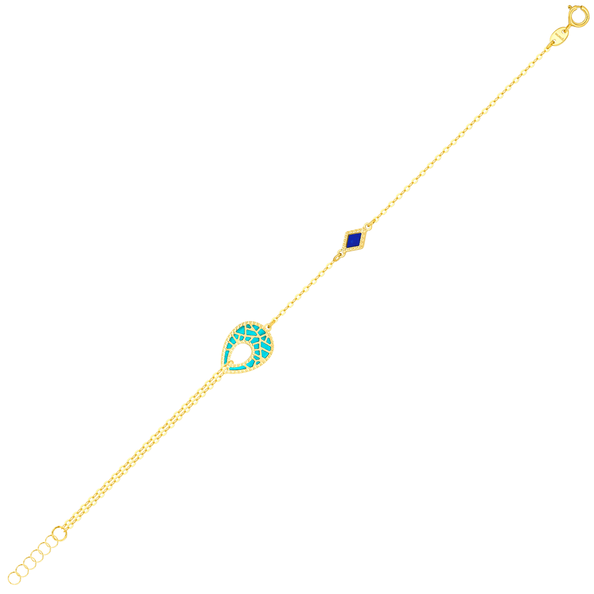 Maasai 18K Gold Mother Of Pearl Bracelet