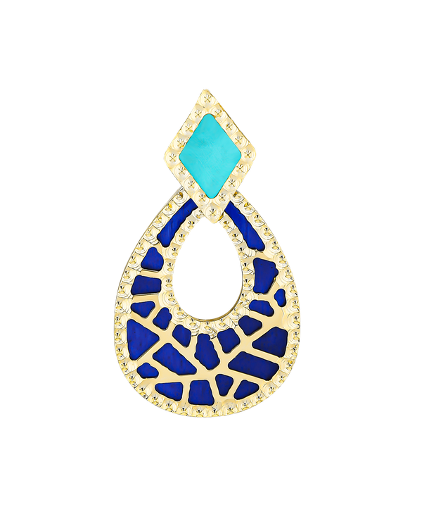 Maasai 18k Gold Mother Of Pearl Earrings