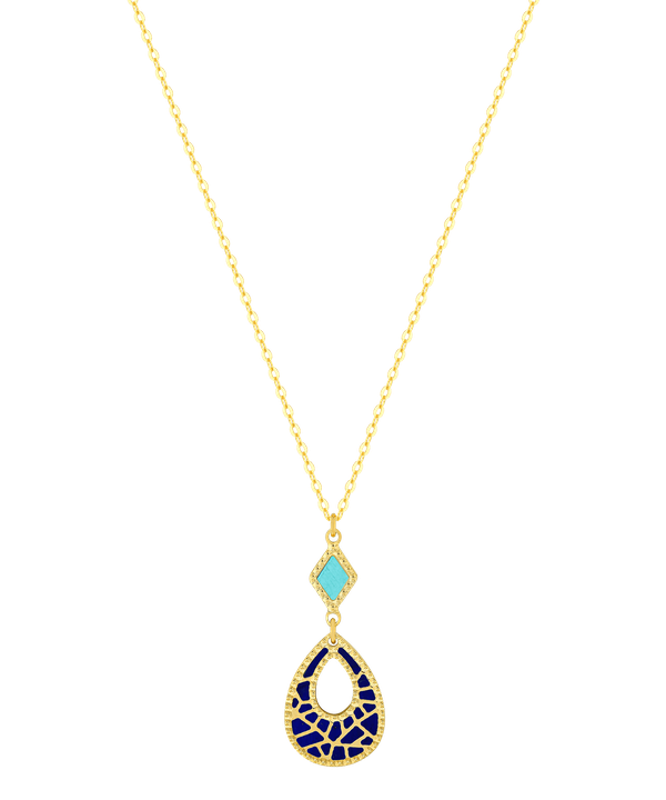 Maasai 18k Gold Mother Of Pearl Necklace