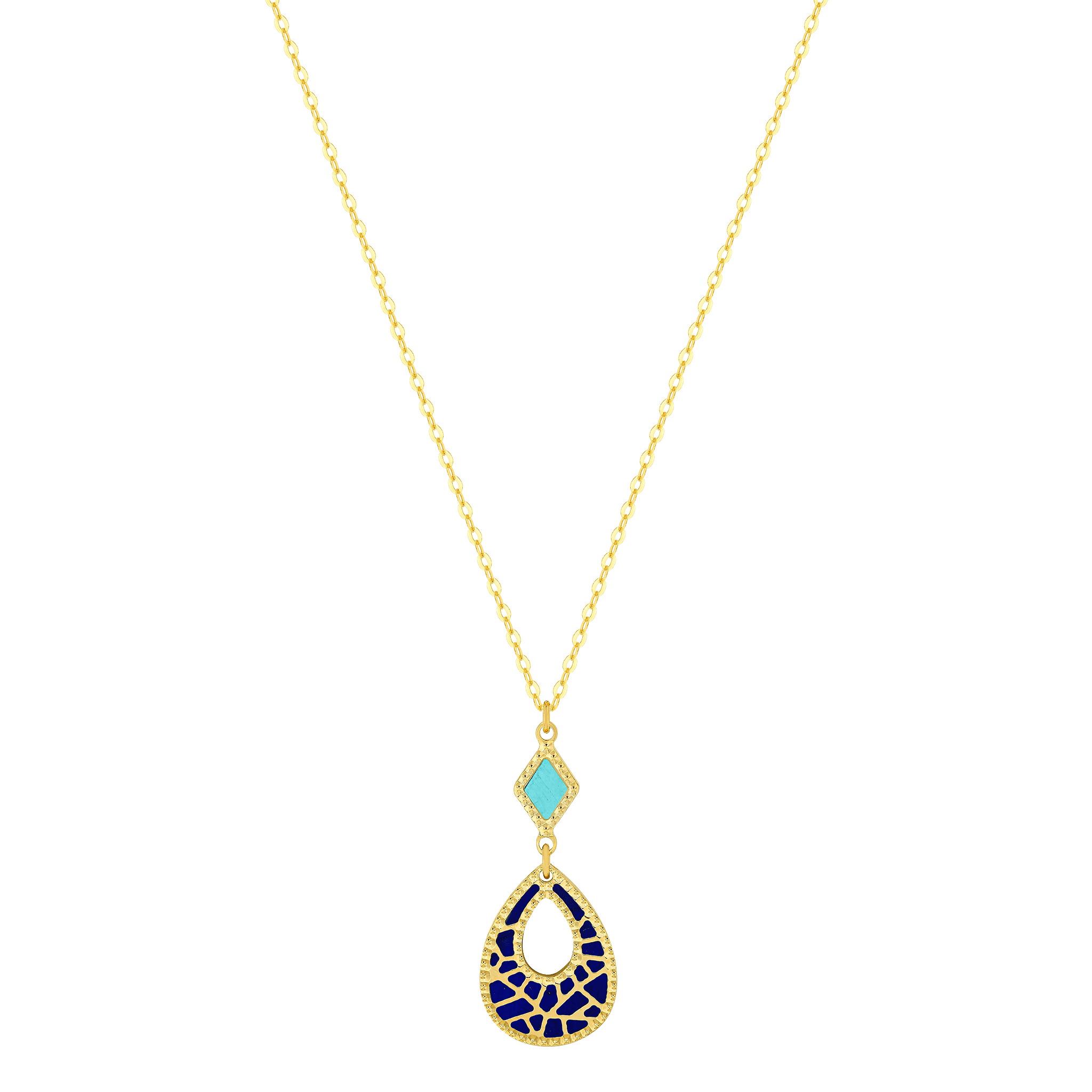 Maasai 18k Gold Mother Of Pearl Necklace