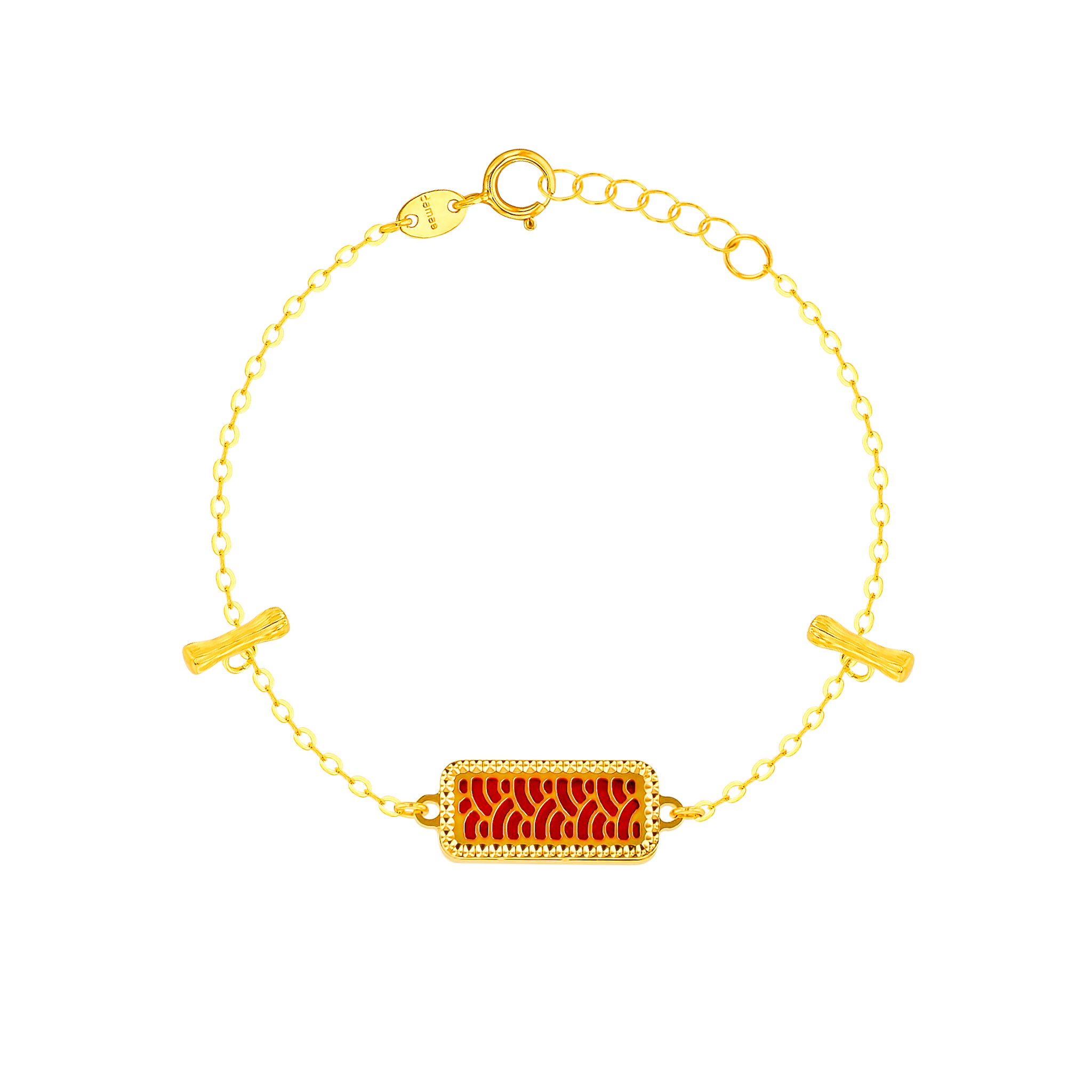 Tokyo Mother Of Pearl Reversible Bracelet in 18K Yellow Gold