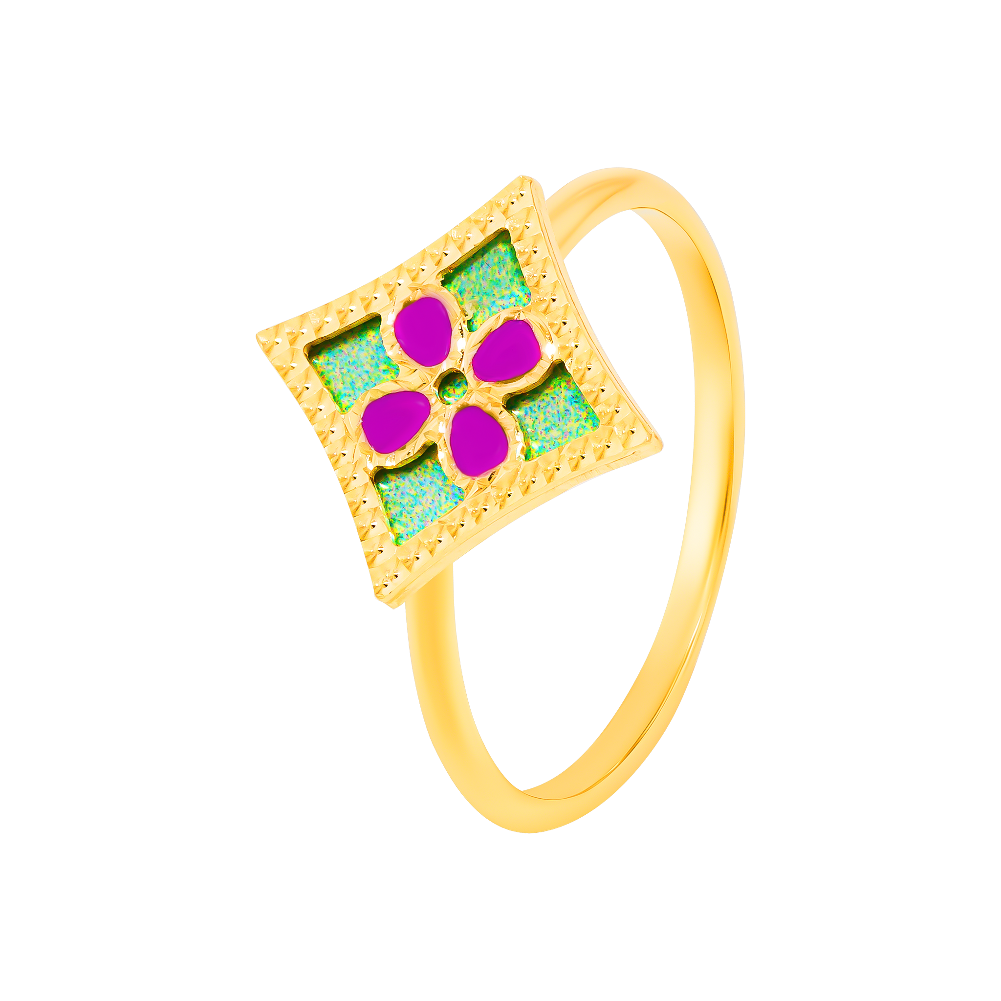 Versailles Garden Star Ring In 18k Yellow Gold