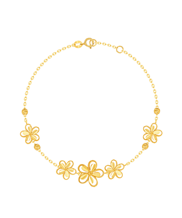 Anmol Floret 21k Gold Bracelet