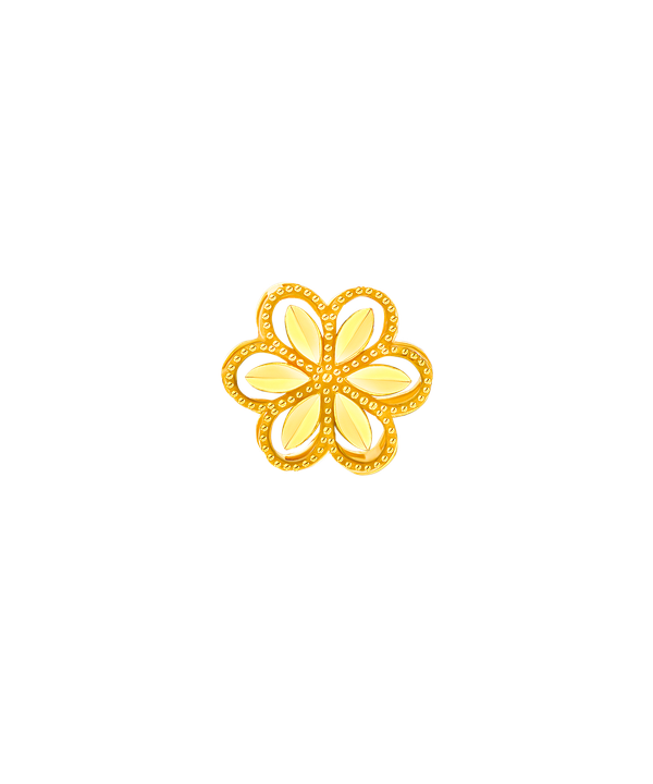 Floret Earring in 21K Yellow Gold