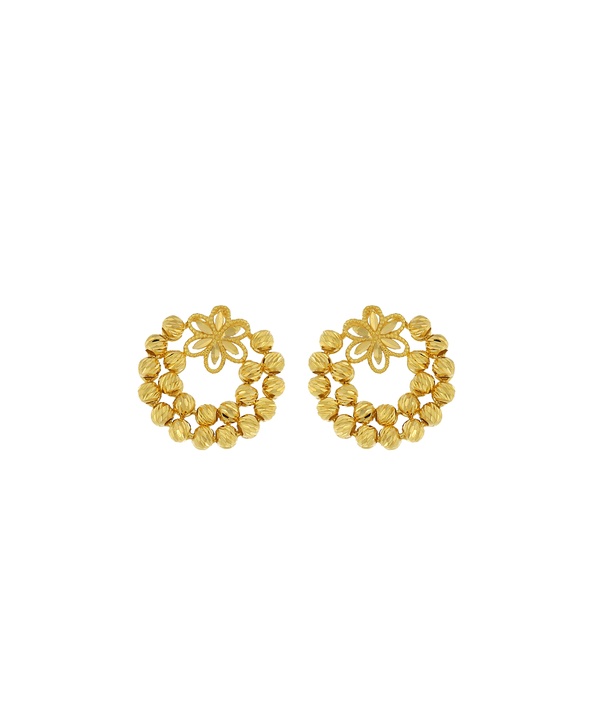 Floret Earring in 21K Yellow Gold