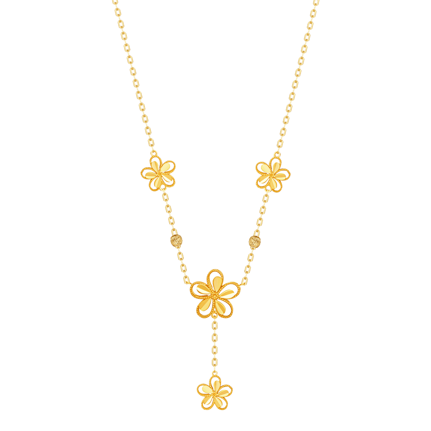 Anmol Floret 21k Gold Necklace