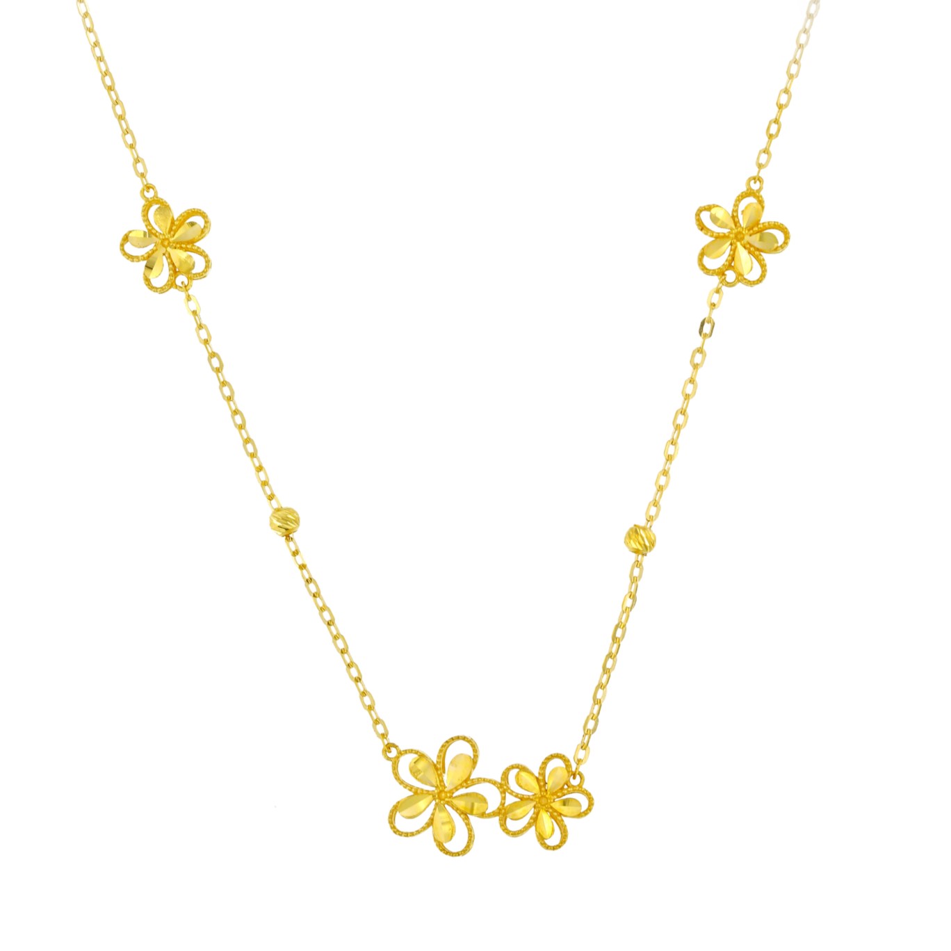 Anmol Floret 21k Yellow Gold Necklace