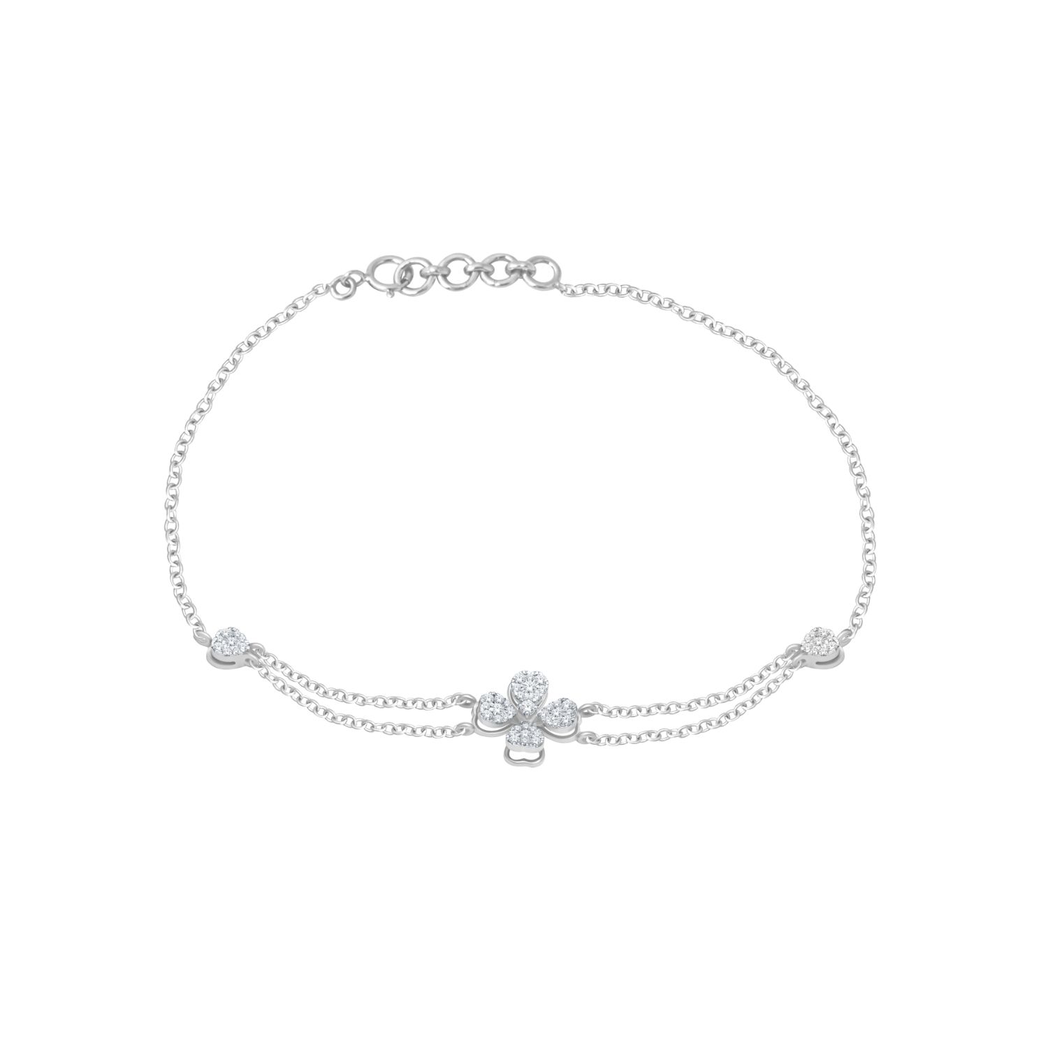 Alyssa 18kt White Gold Diamond Bracelet