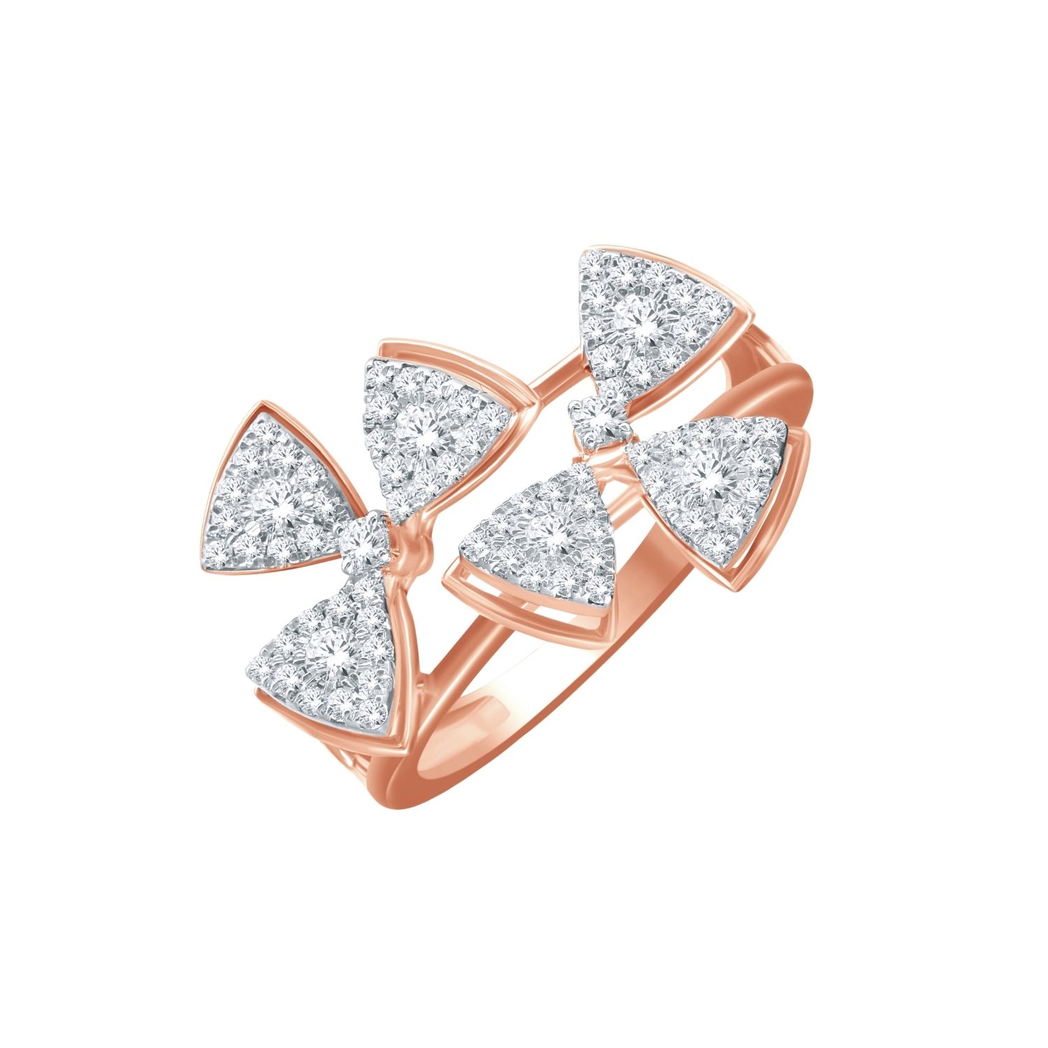 Alyssa 18kt Rose Gold Diamond Ring