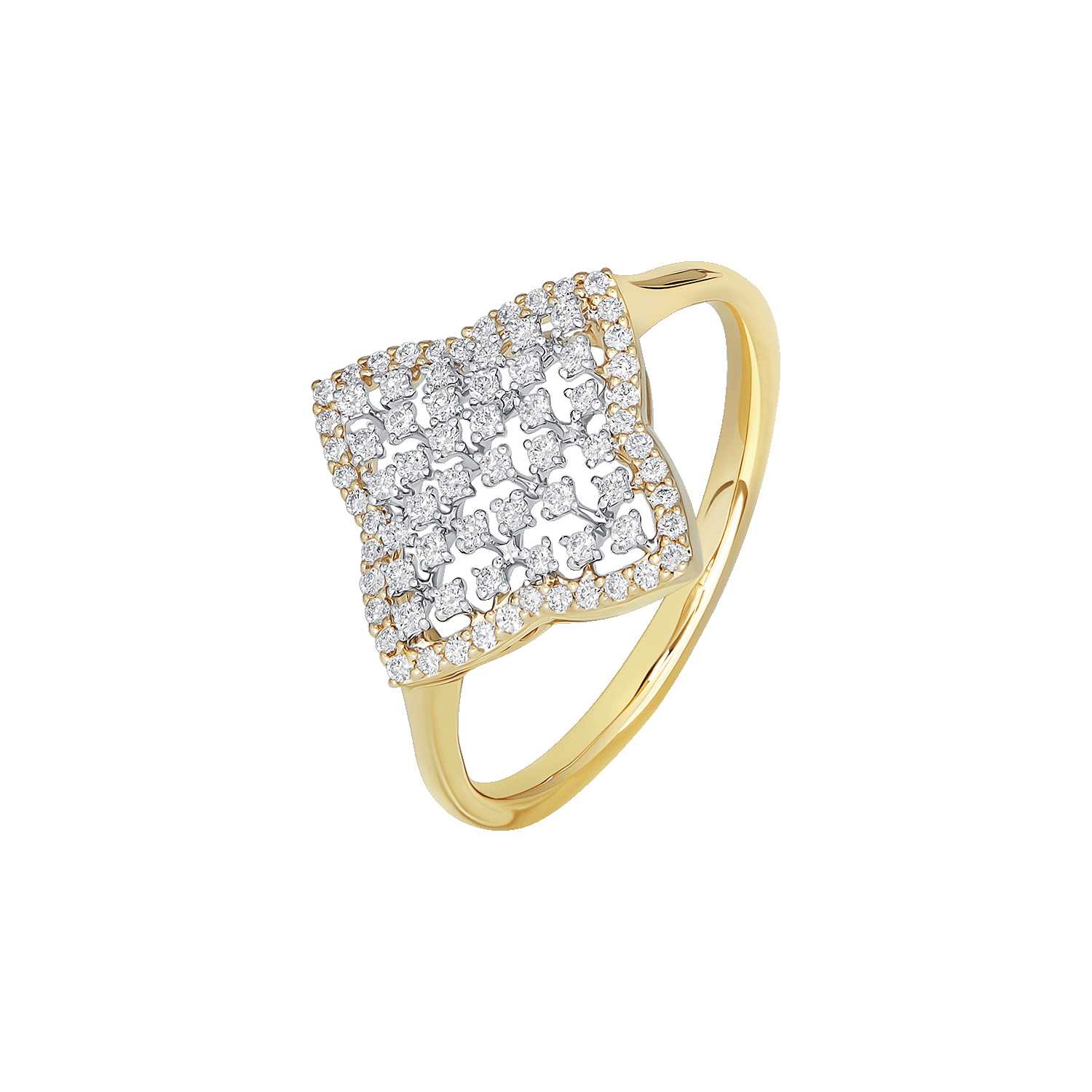 Diwali Diamond Ring in 18K Yellow Gold