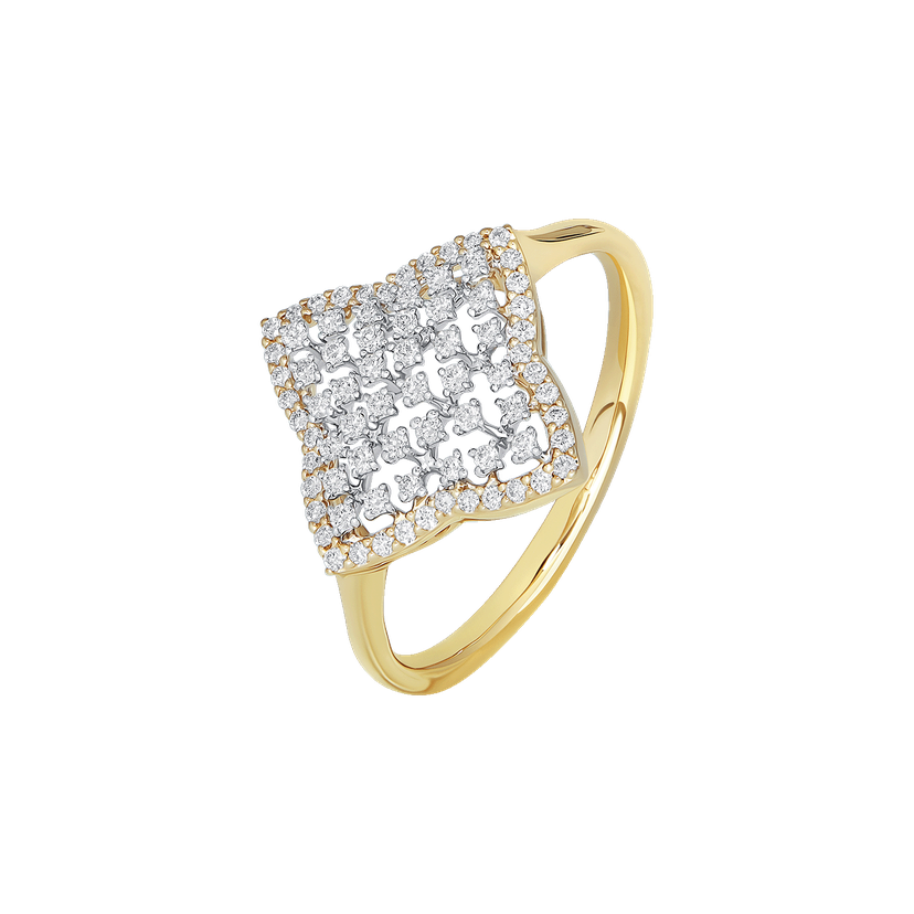 18K Gold Diamond Ring