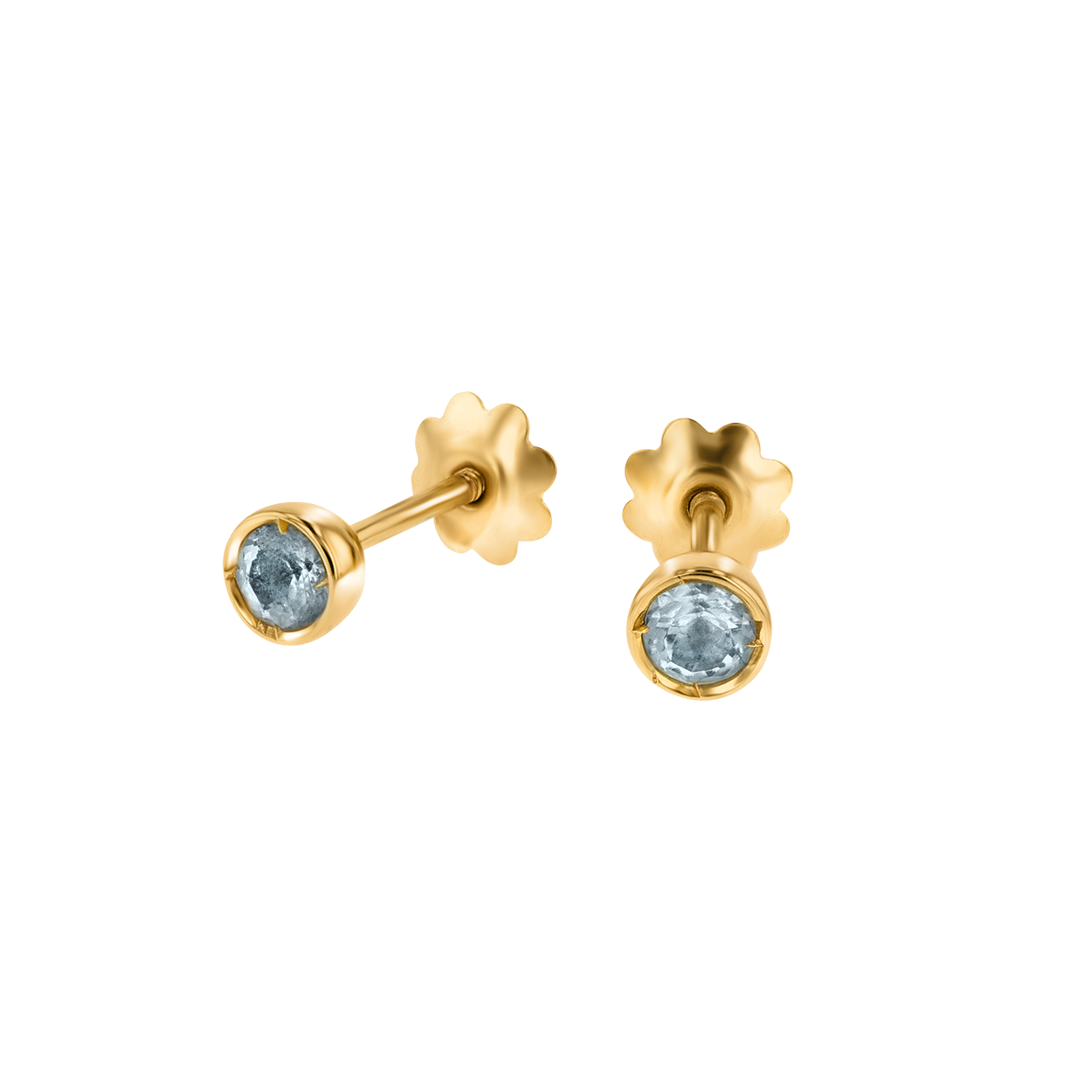 Children's Jewellery Ara Aquamarine March Birthstone Earrings