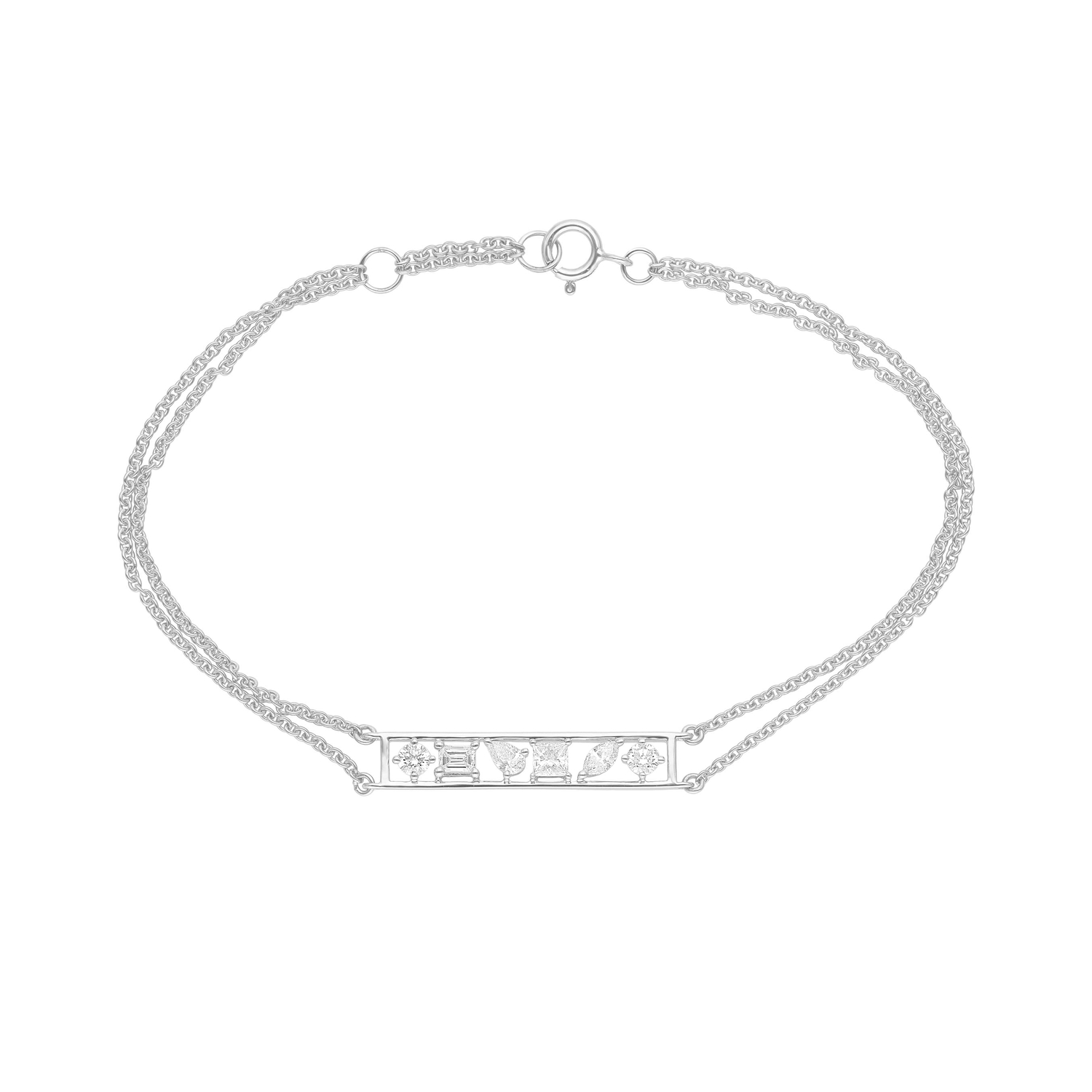 Aerial 18k White Gold Bracelet